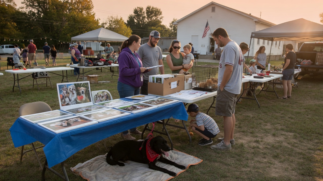 An adoption event table with calendars
